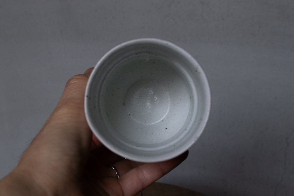 野中麟太郎 / stone cup large white 石のカップ 大 白