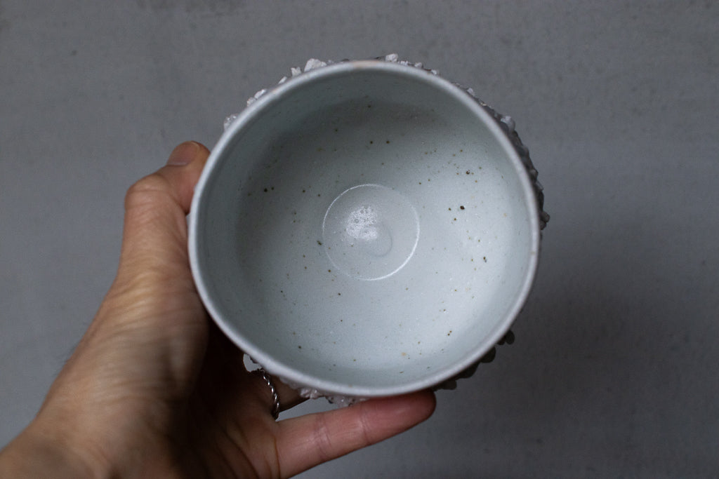 野中麟太郎 / stone matcha-wan white 石の抹茶碗 白