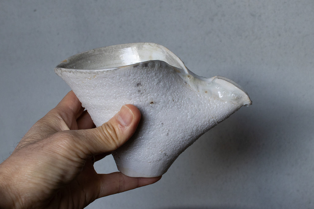 野中麟太郎 / tsubu katakuchi white 粒の片口 白