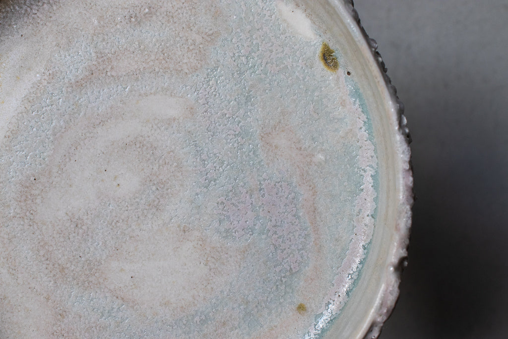 野中麟太郎 / stone dora-batchi white 石の銅鑼鉢 白