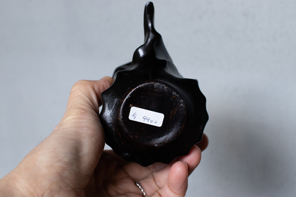 野中麟太郎 / pinch mug "urushi" black  マグカップ 漆焼き付け 黒