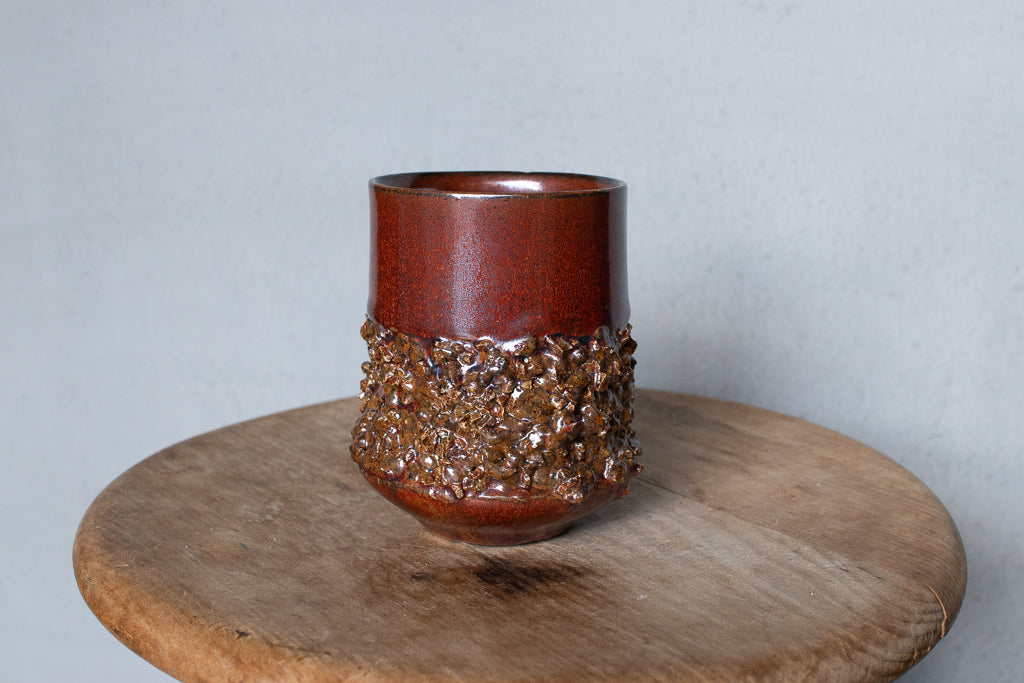 野中麟太郎 / stone cup large red 石のカップ 大 赤