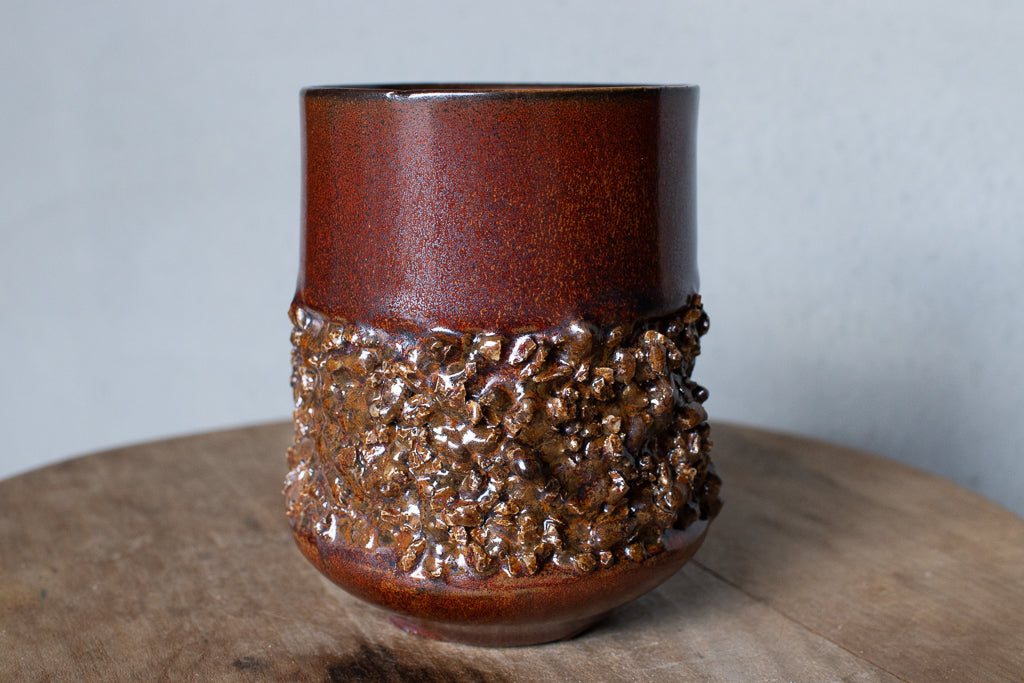 野中麟太郎 / stone cup large red 石のカップ 大 赤