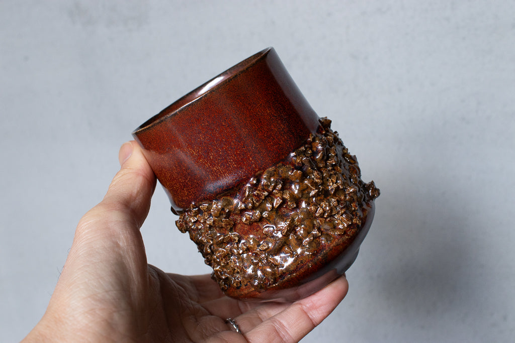 野中麟太郎 / stone cup large red 石のカップ 大 赤