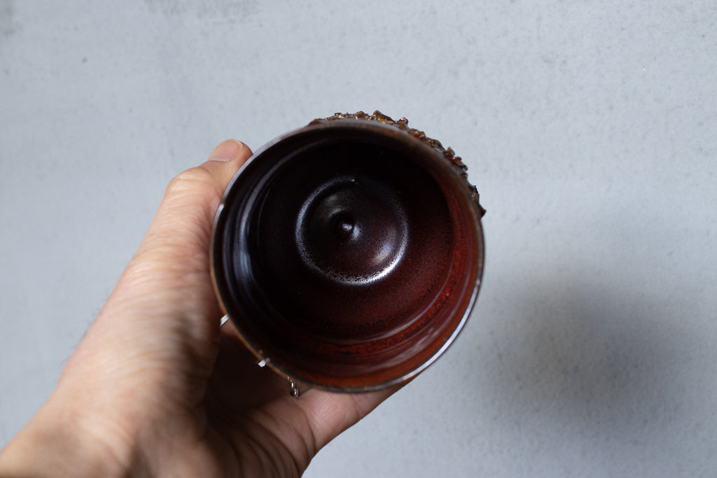 野中麟太郎 / stone cup large red 石のカップ 大 赤