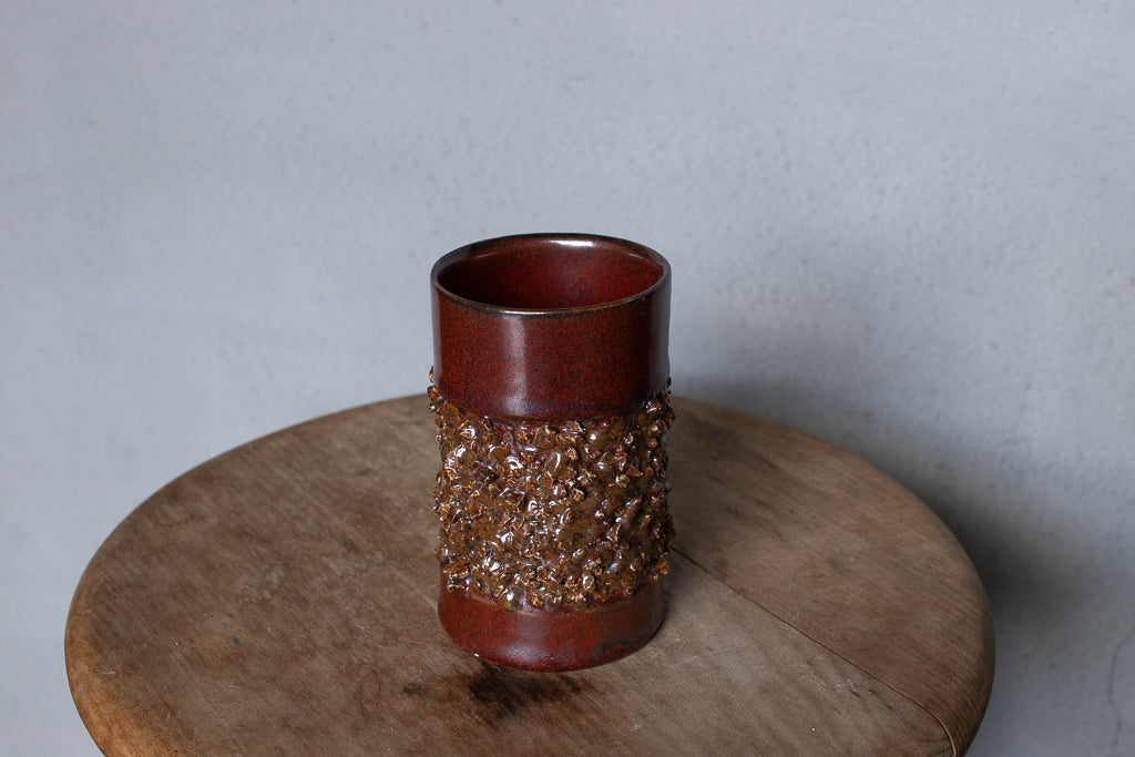 野中麟太郎 / stone cup small red 石のカップ 小 赤