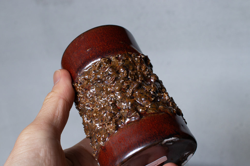 野中麟太郎 / stone cup small red 石のカップ 小 赤