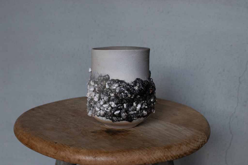 野中麟太郎 / stone cup large tanka 石のカップ 大 炭化