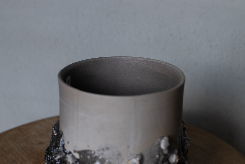 野中麟太郎 / stone cup large tanka 石のカップ 大 炭化