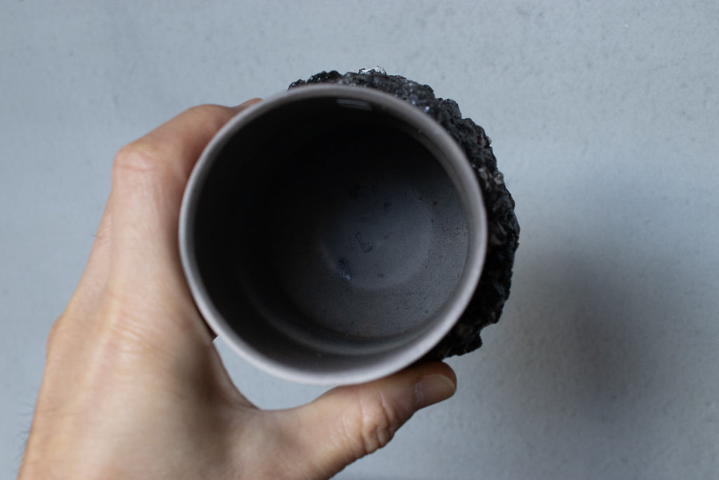 野中麟太郎 / stone cup large tanka 石のカップ 大 炭化