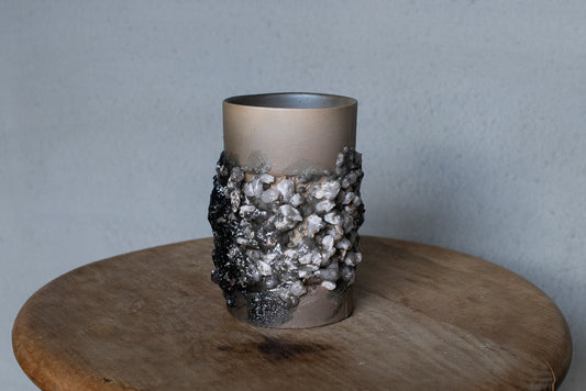 野中麟太郎 / stone cup small tanka 石のカップ 小 炭化