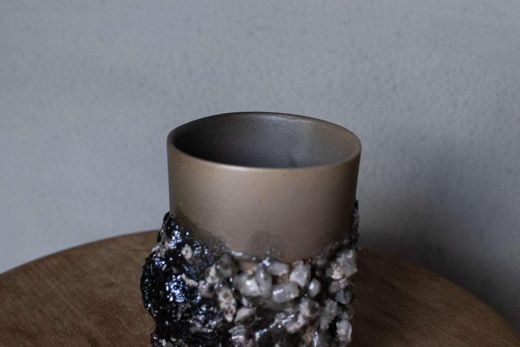 野中麟太郎 / stone cup small tanka 石のカップ 小 炭化