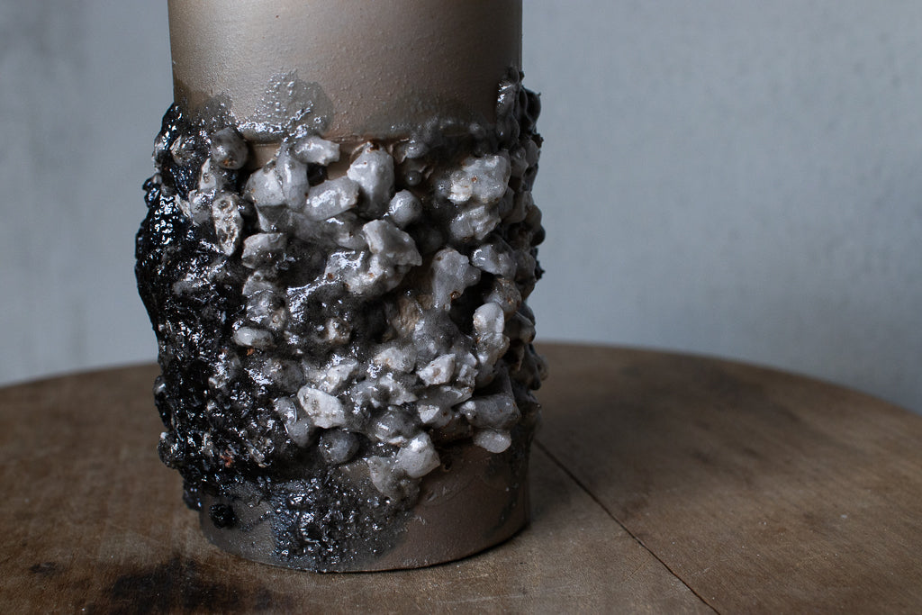 野中麟太郎 / stone cup small tanka 石のカップ 小 炭化