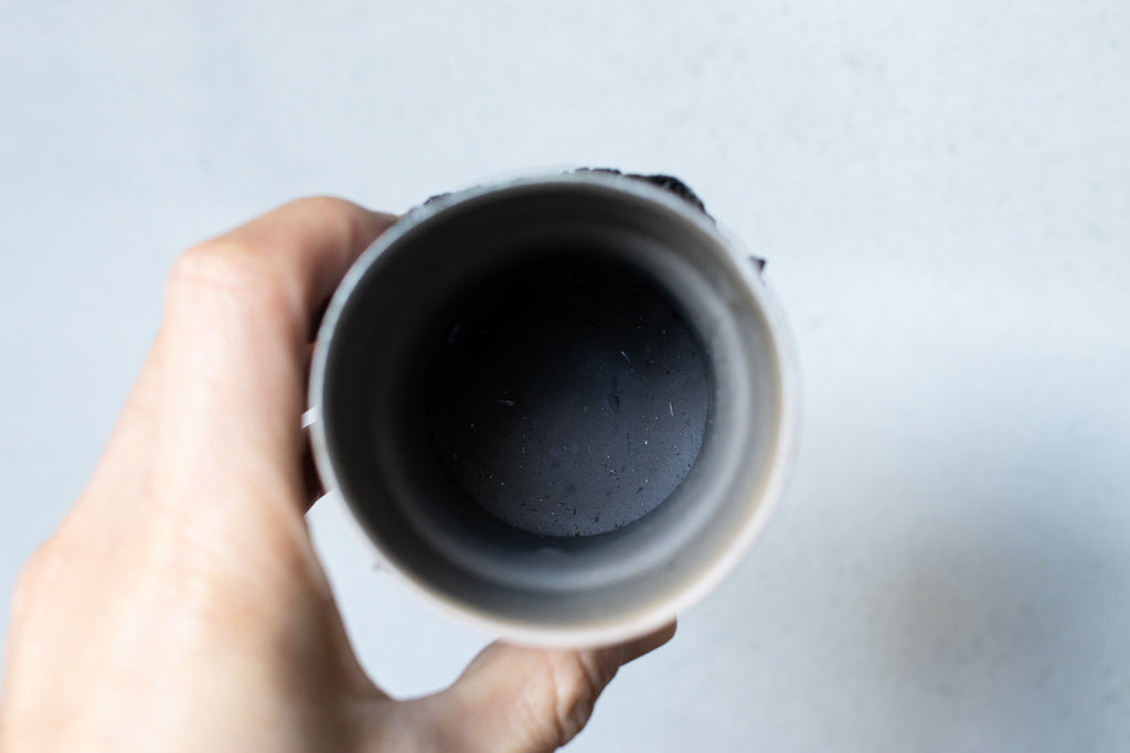 野中麟太郎 / stone cup small tanka 石のカップ 小 炭化