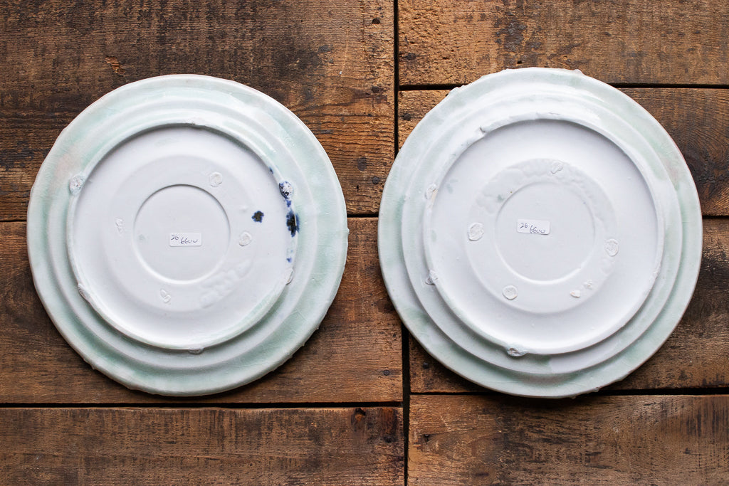 野中麟太郎 / stone rim plate white 石のリムプレート 白