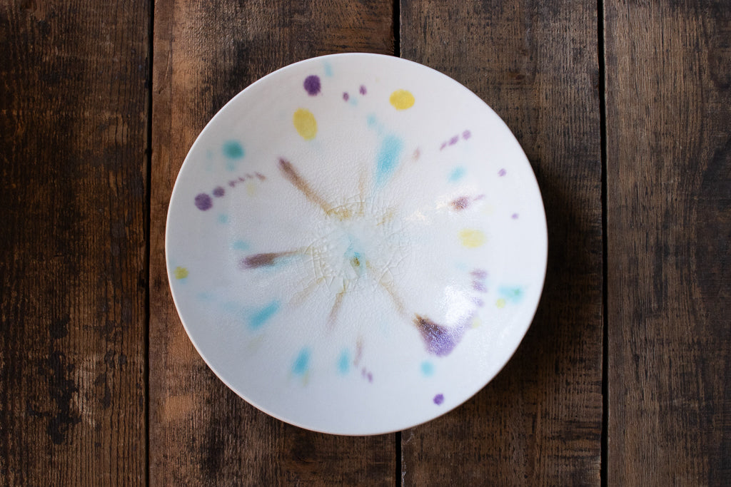 馬場匠 / 浅小鉢 ホワイト&鮮やかな色彩