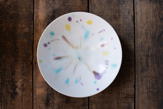 馬場匠 / 浅小鉢 ホワイト&鮮やかな色彩