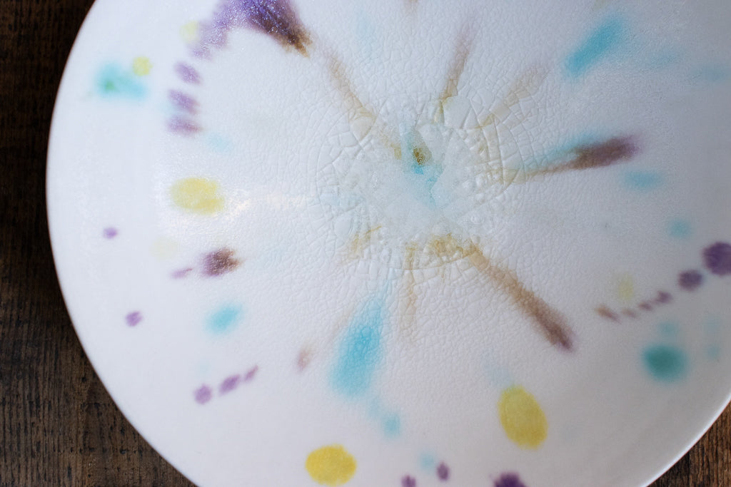 馬場匠 / 浅小鉢 ホワイト&鮮やかな色彩