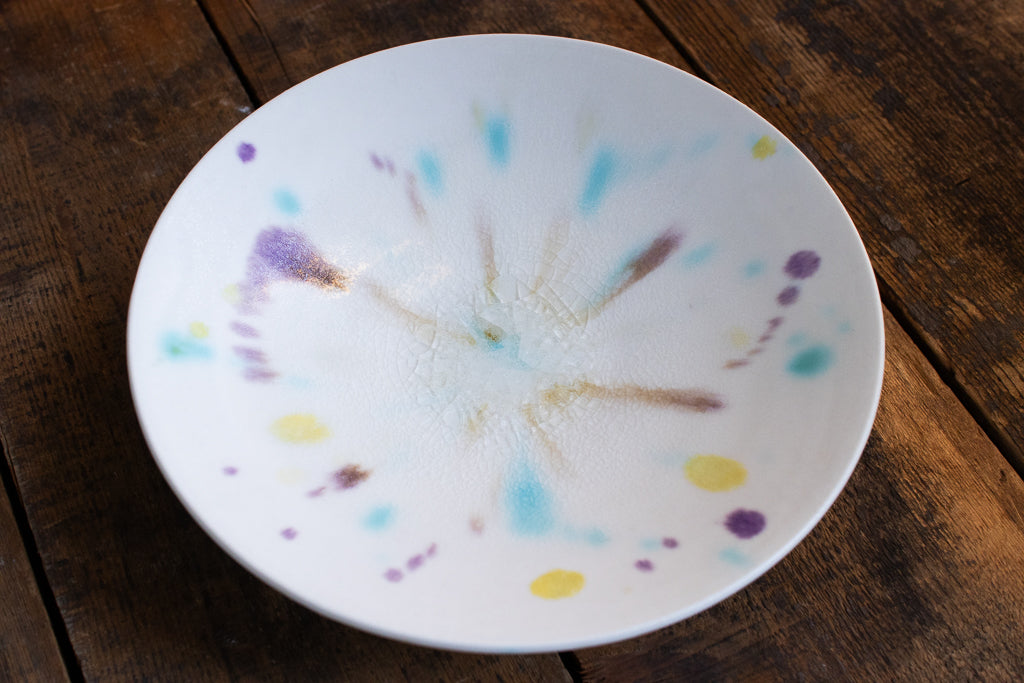 馬場匠 / 浅小鉢 ホワイト&鮮やかな色彩