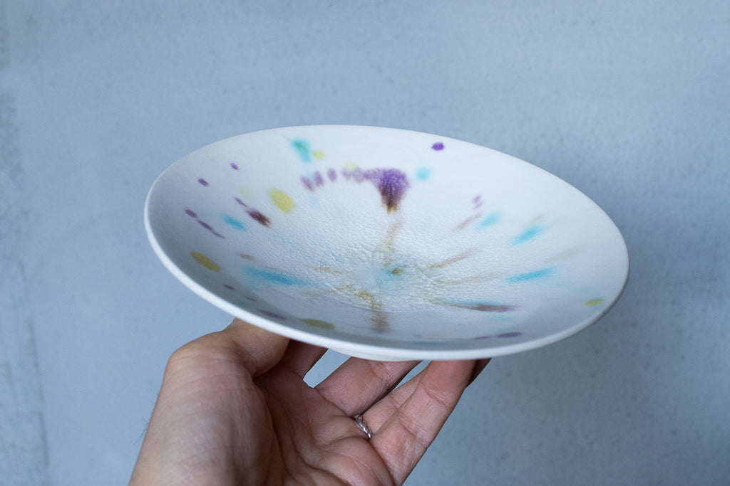 馬場匠 / 浅小鉢 ホワイト&鮮やかな色彩