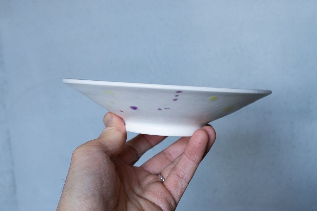 馬場匠 / 浅小鉢 ホワイト&鮮やかな色彩