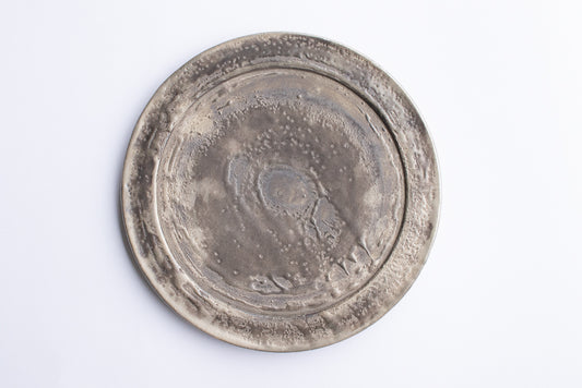 芳賀稔 / 銀彩フラットリムプレート