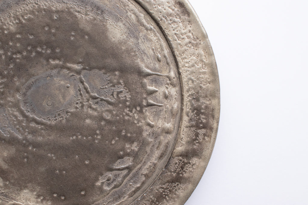 芳賀稔 / 銀彩フラットリムプレート