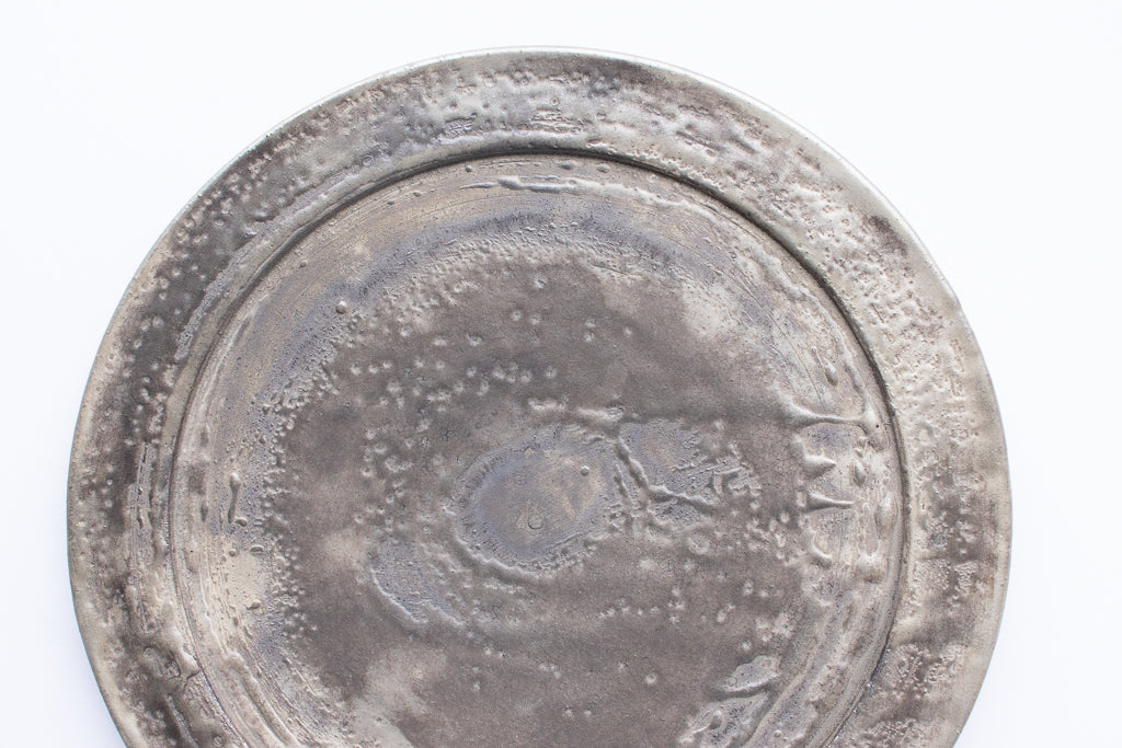 芳賀稔 / 銀彩フラットリムプレート