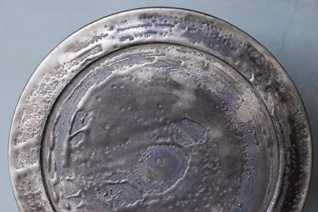 芳賀稔 / 銀彩フラットリムプレート