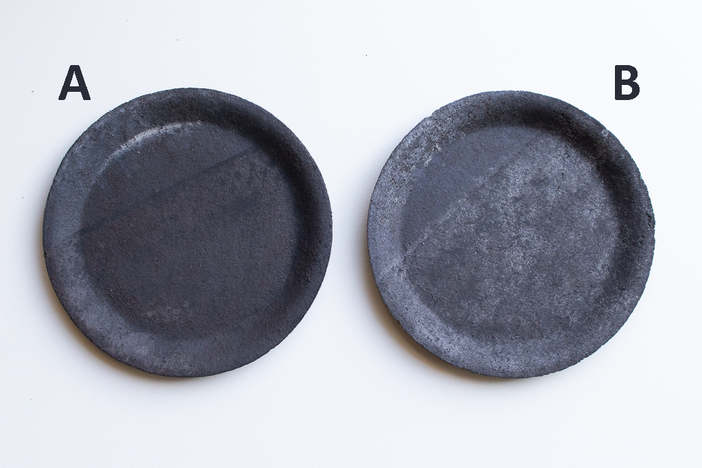 栁川晶子 / 7寸リム皿 黒