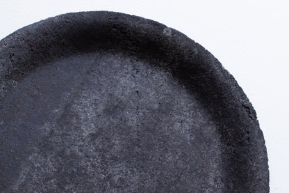 栁川晶子 / 7寸リム皿 黒