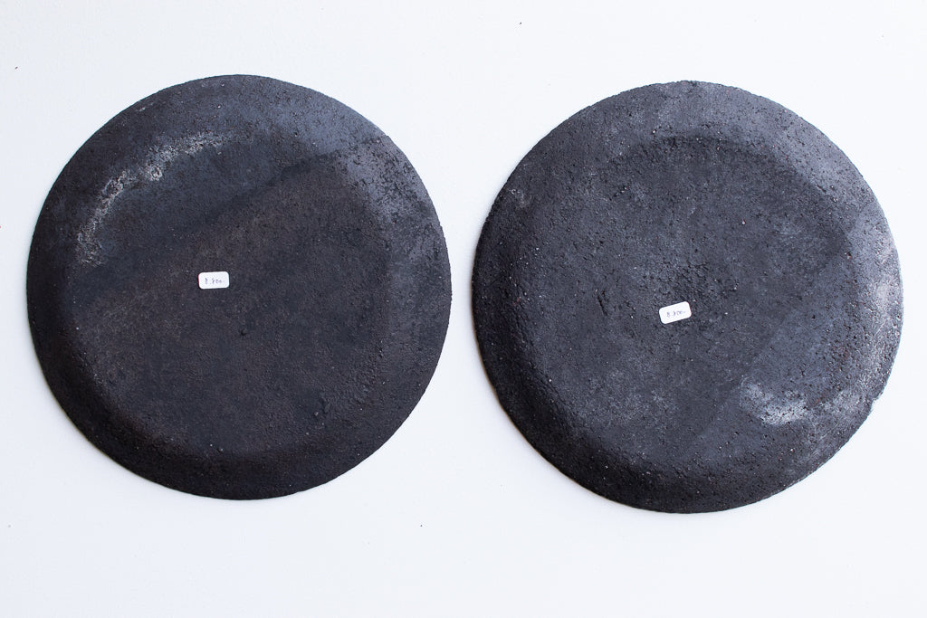 栁川晶子 / 7寸リム皿 黒