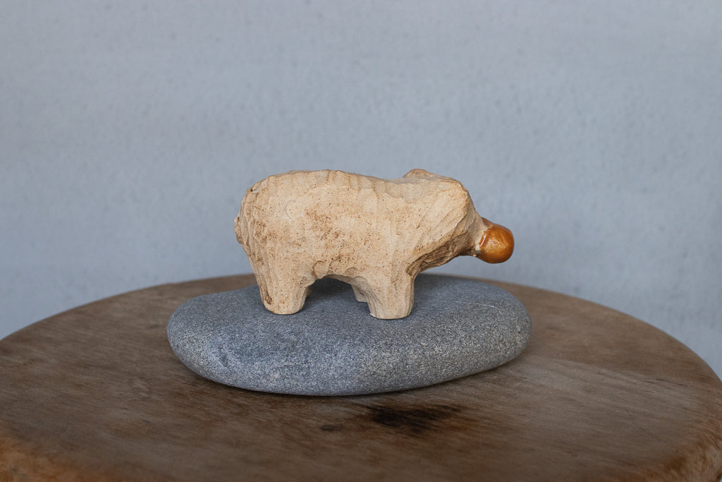 すずきたまみ / 木彫り熊 小 - チキン（陶器オブジェ）