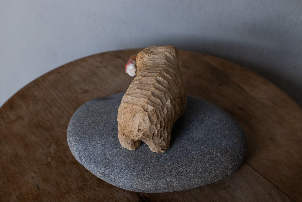 すずきたまみ / 木彫り熊 小 - チキン（陶器オブジェ）