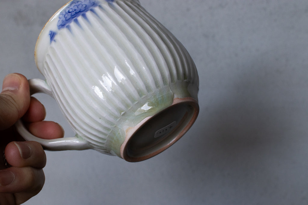 鈴木まどか / 彫花文鎬マグ 大 マグカップ