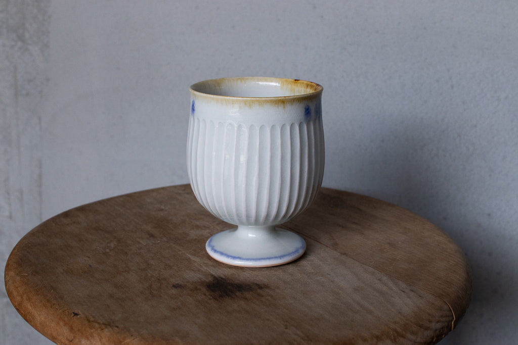 鈴木まどか / 彫花文鎬高杯 ゴブレット