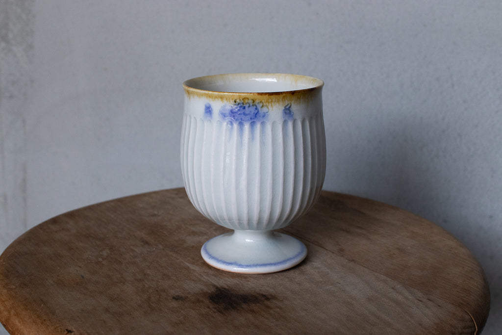 鈴木まどか / 彫花文鎬高杯 ゴブレット