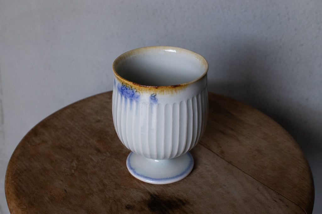 鈴木まどか / 彫花文鎬高杯 ゴブレット