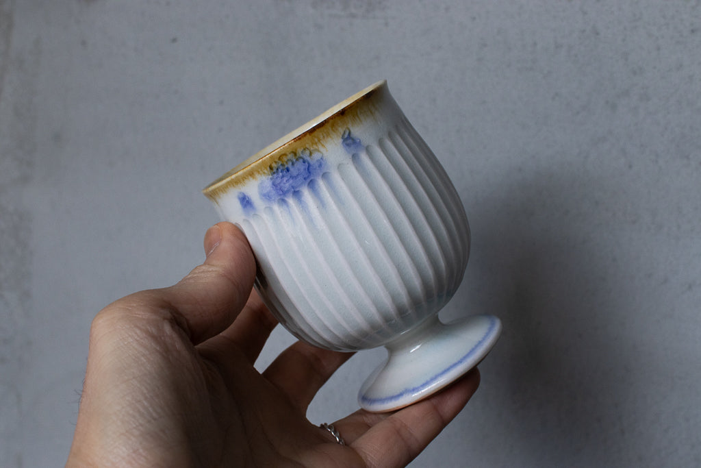 鈴木まどか / 彫花文鎬高杯 ゴブレット