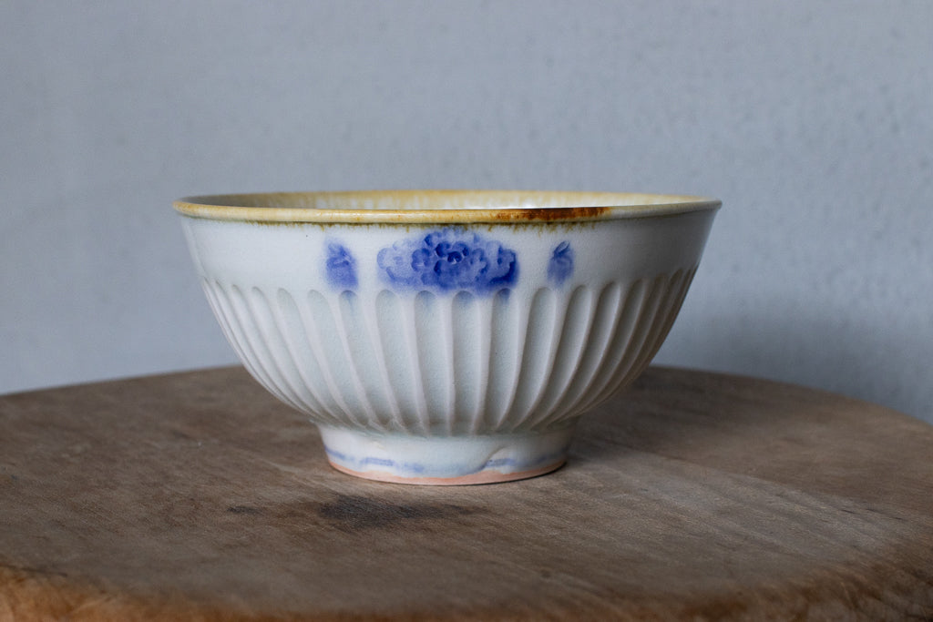 鈴木まどか / 彫花文鎬飯碗 ご飯茶碗