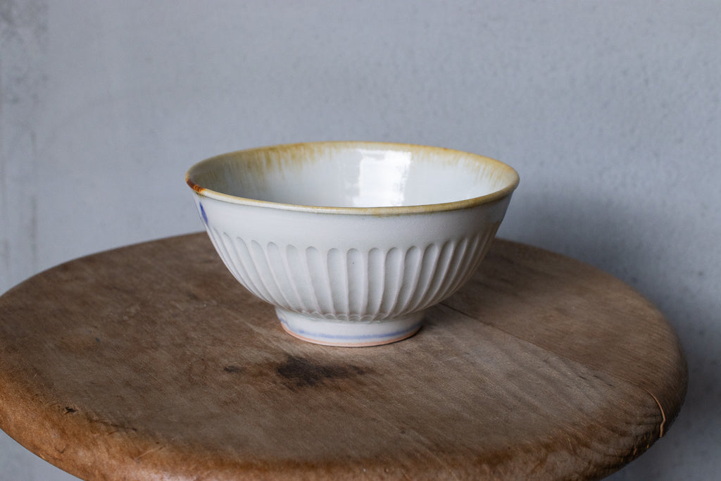 鈴木まどか / 彫花文鎬飯碗 ご飯茶碗