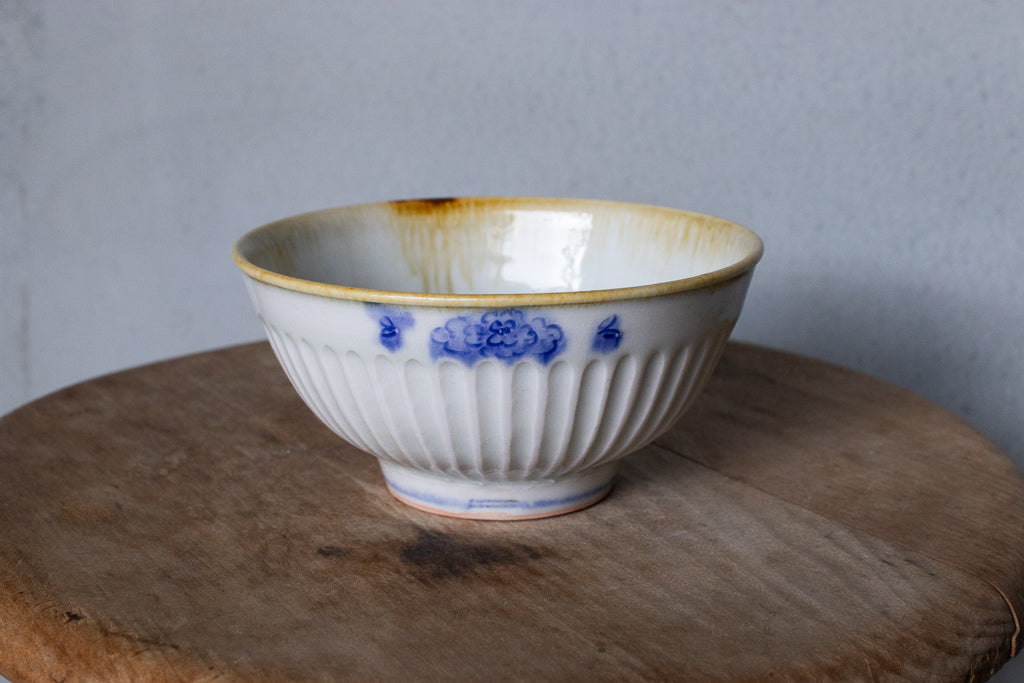 鈴木まどか / 彫花文鎬飯碗 ご飯茶碗