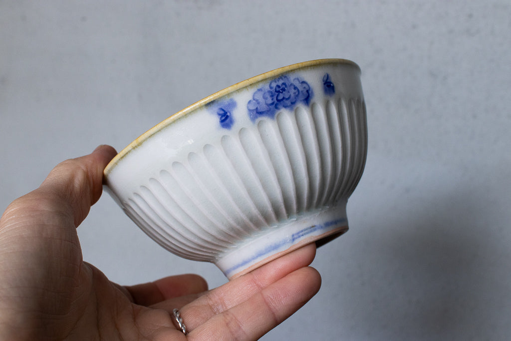 鈴木まどか / 彫花文鎬飯碗 ご飯茶碗