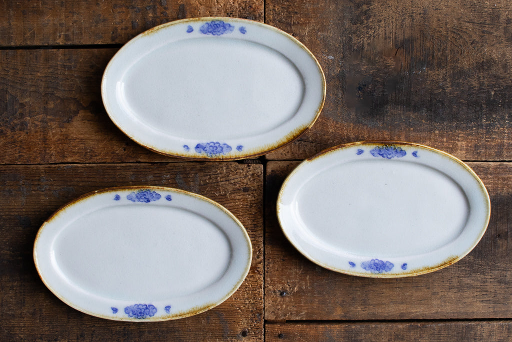 鈴木まどか / 彫花紋オーバル皿 中