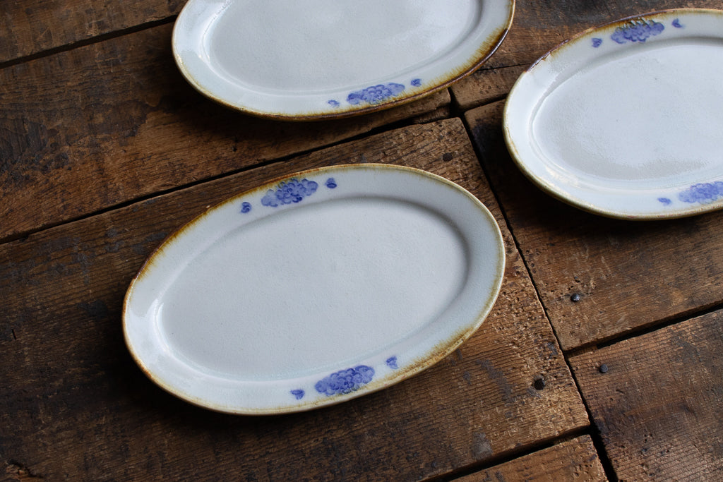 鈴木まどか / 彫花紋オーバル皿 中