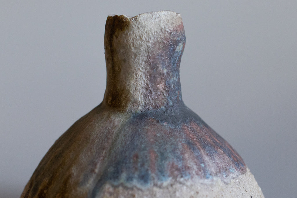 Takahashi Rin / Top-shaped vase, large (wood-fired kiln) 2023 new work