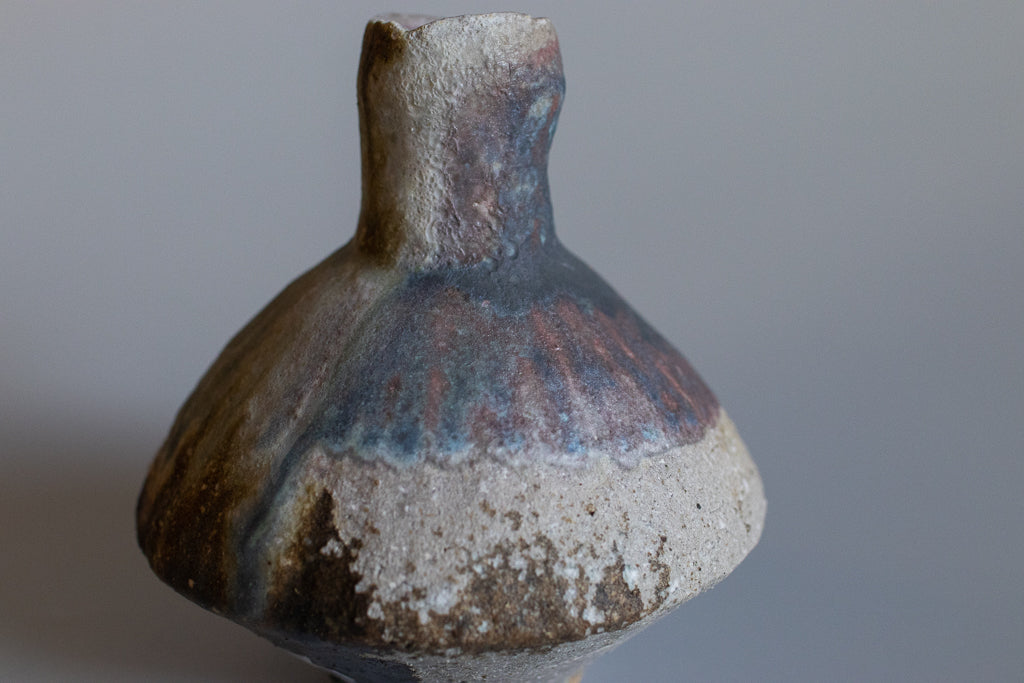Takahashi Rin / Top-shaped vase, large (wood-fired kiln) 2023 new work
