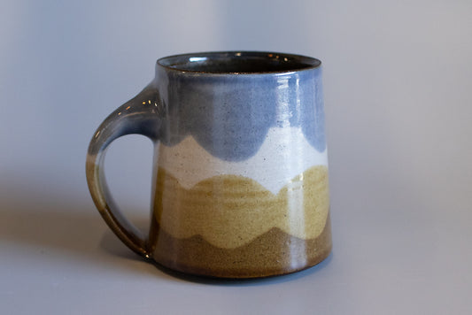 Yoshinan Sagawa / Mug L light blue/fluffy pattern