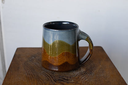 Yoshinan Sagawa / Mug L Blue / Mokumoku pattern