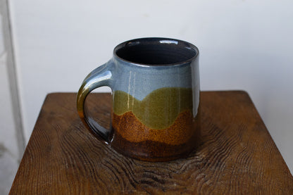 Yoshinan Sagawa / Mug L Blue / Mokumoku pattern